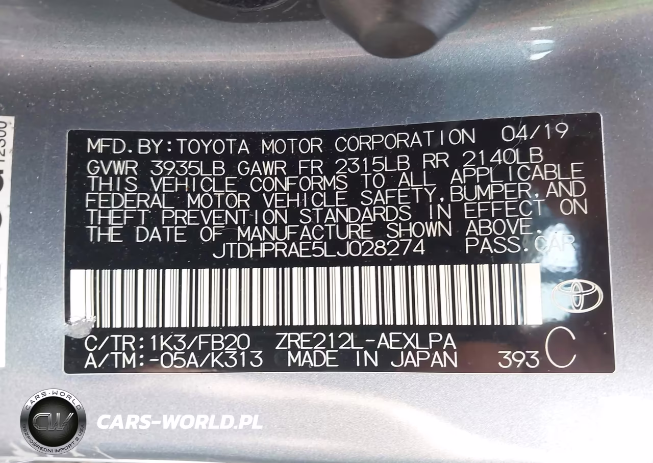 2020 Toyota Corolla Le VIN:JTDHPRAE5LJ028274 - 9