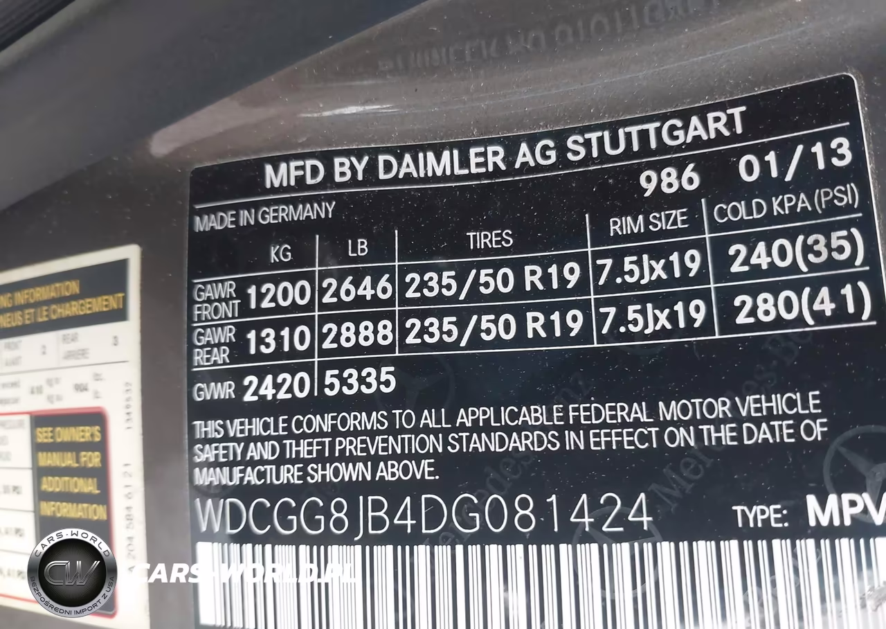 2013 Mercedes-Benz Glk 350 4Matic VIN:WDCGG8JB4DG081424 - 9