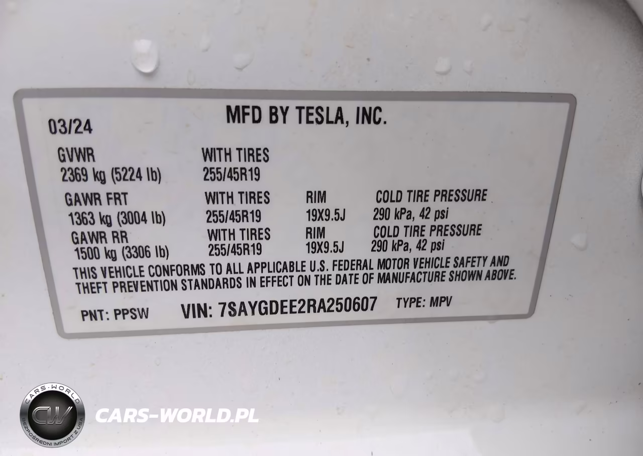 2024 Tesla Model Y Long Range Dual Motor All-Wheel Drive VIN:7SAYGDEE2RA250607 - 9