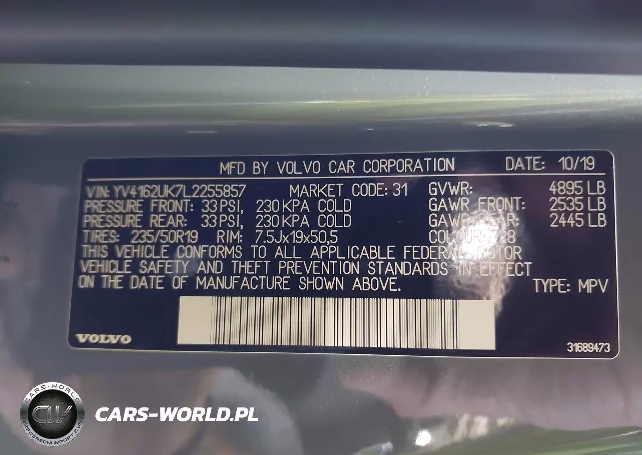 2020 Volvo Xc40 T5 Momentum VIN:YV4162UK7L2255857 - 9