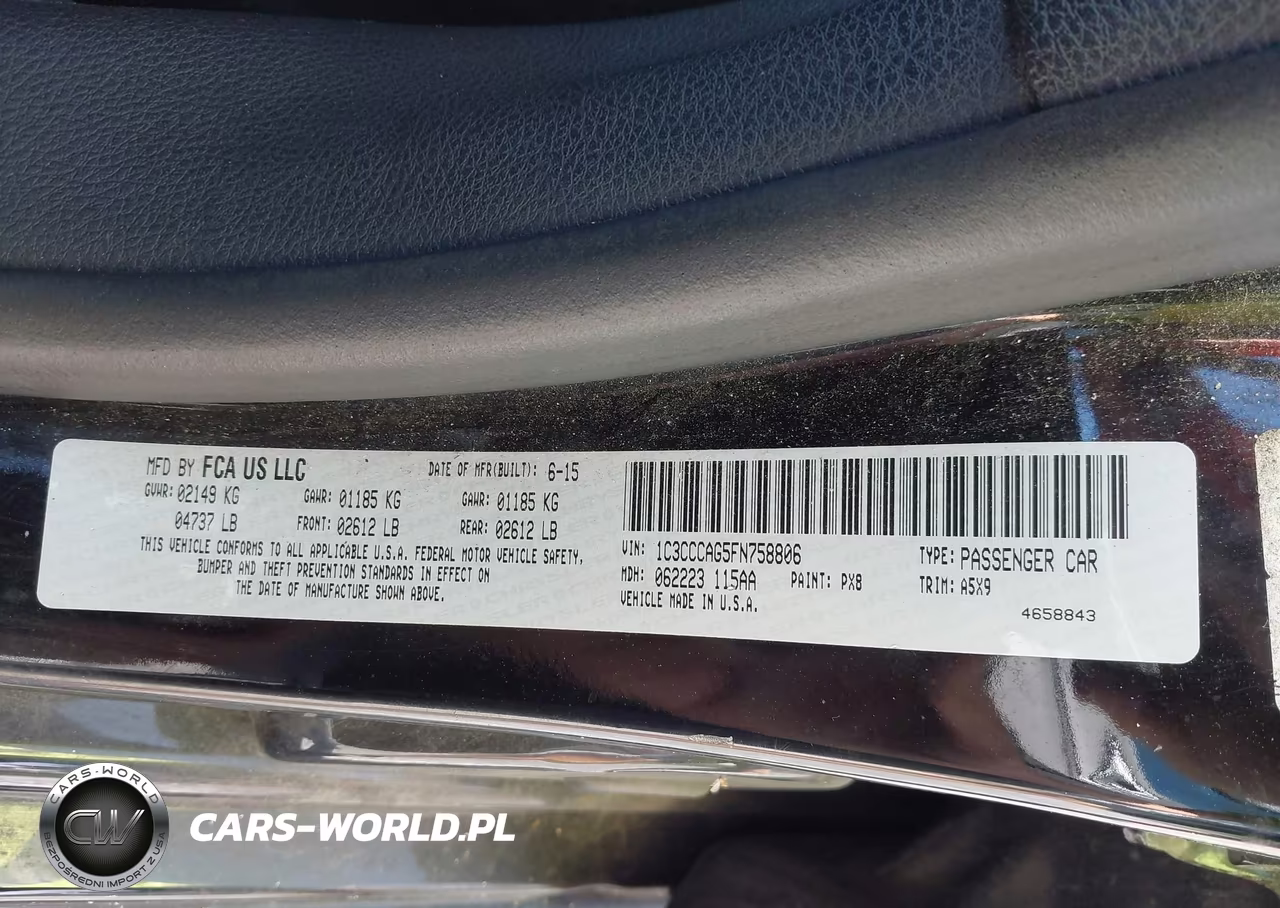2015 Chrysler 200 Limited VIN:1C3CCCAG5FN758806 - 9