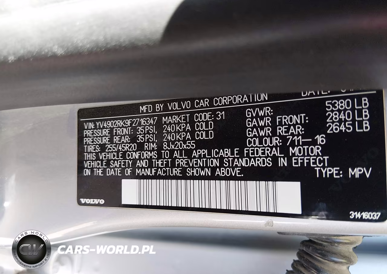 2015 Volvo Xc60 T6 VIN:YV4902RK9F2716347 - 9