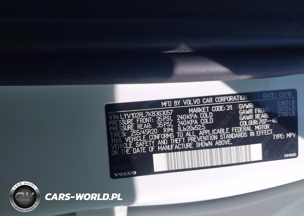 2019 Volvo Xc60 T5 Inscription VIN:LYV102RL7KB363057 - 9