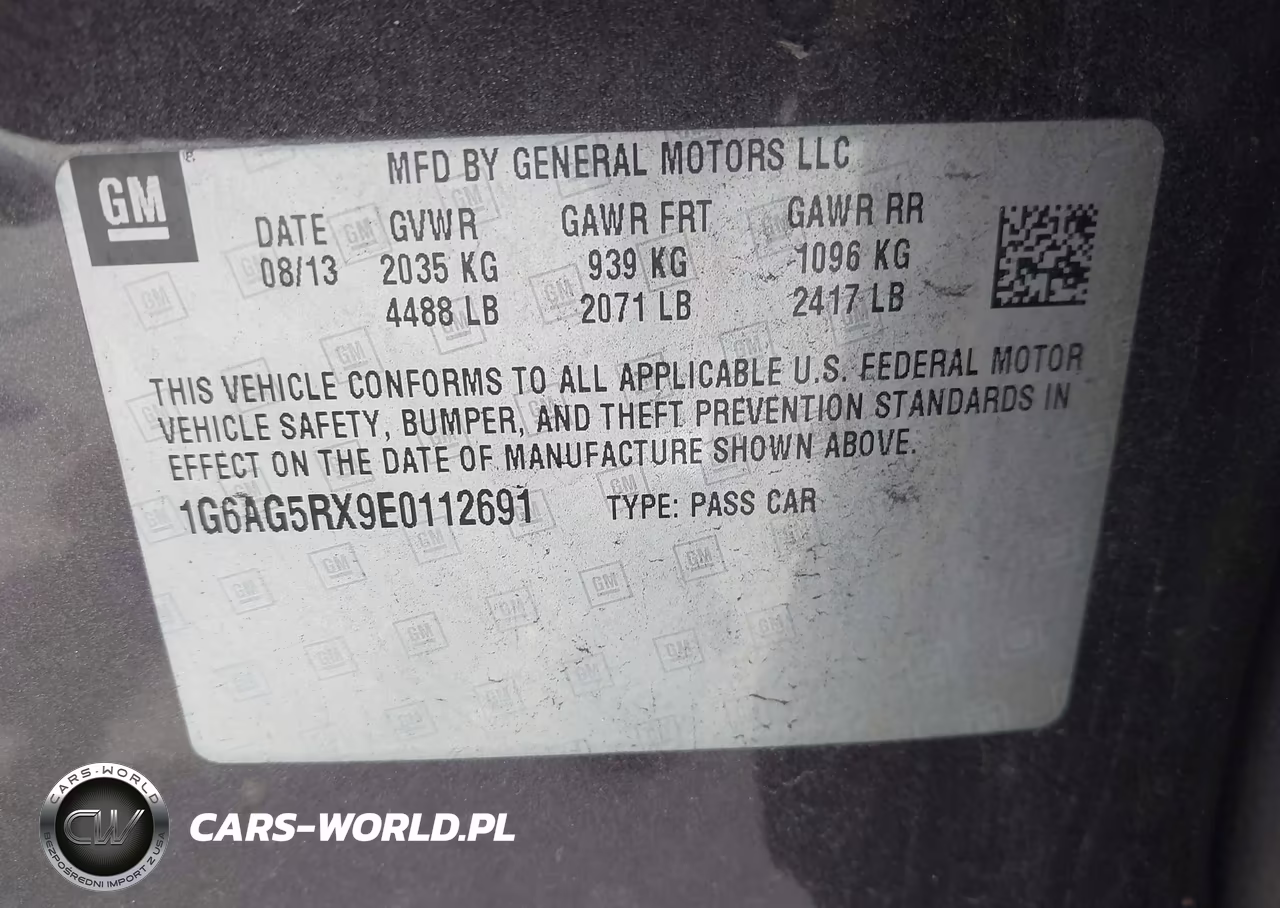 2014 Cadillac Ats Standard VIN:1G6AG5RX9E0112691 - 9