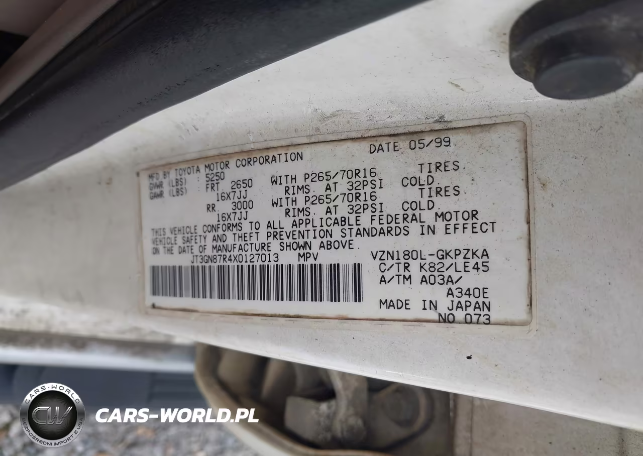 1999 Toyota 4Runner Limited V6 VIN:JT3GN87R4X0127013 - 9