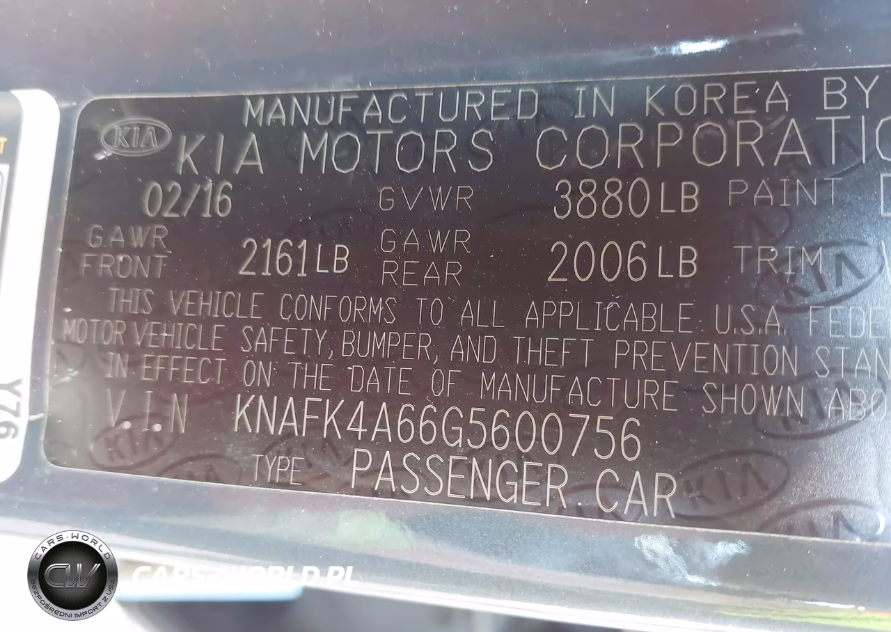 2016 Kia Forte Lx VIN:KNAFK4A66G5600756 - 9
