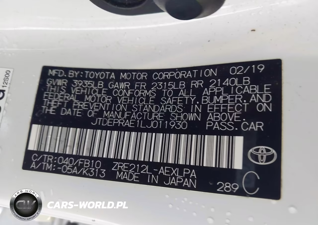 2020 Toyota Corolla Le VIN:JTDEPRAE1LJ011930 - 9