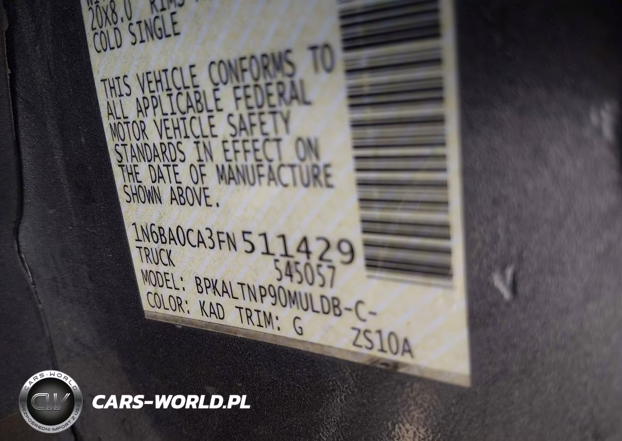2015 Nissan Titan Sv VIN:1N6BA0CA3FN511429 - 9