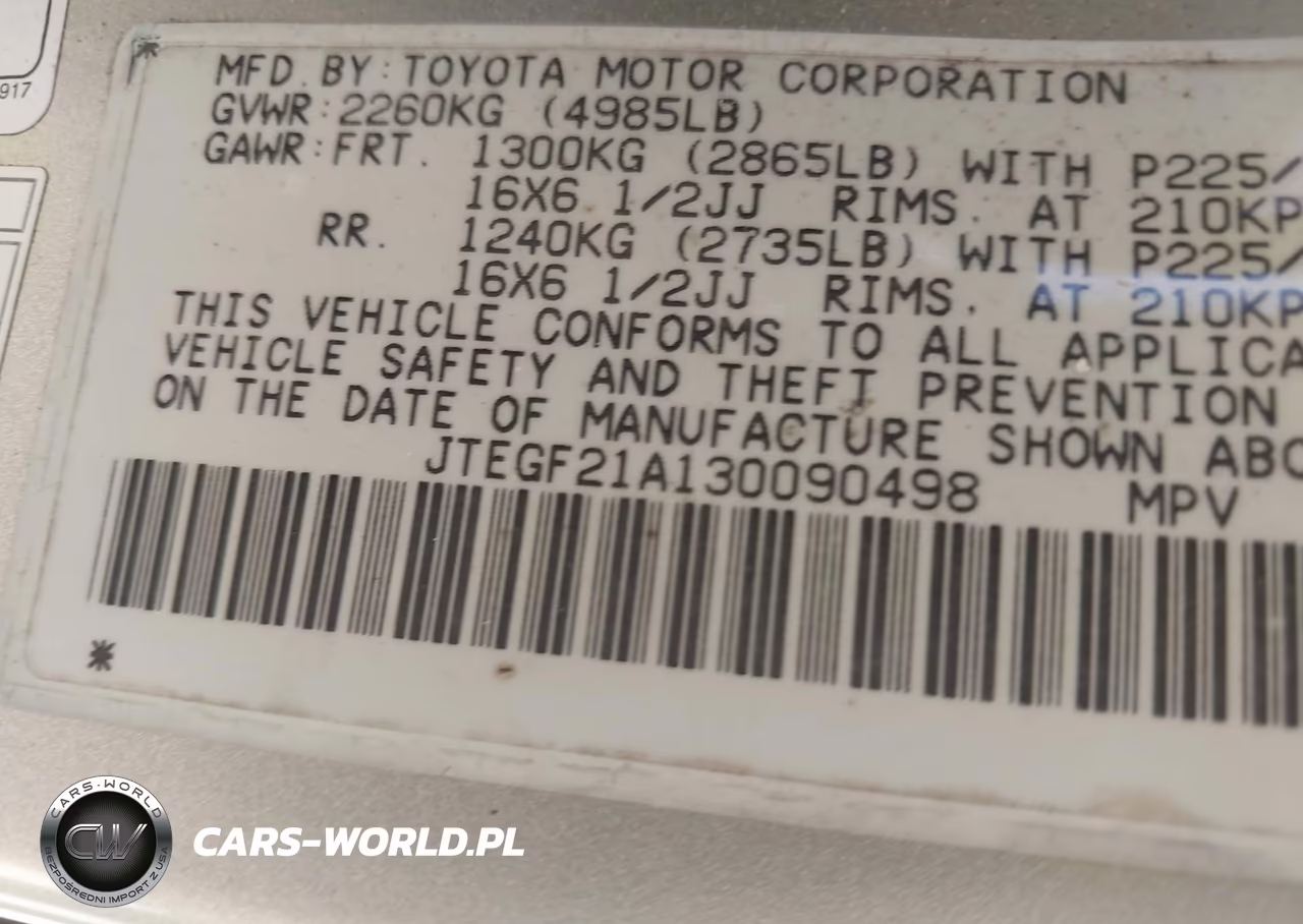 2003 Toyota Highlander Limited V6 VIN:JTEGF21A130090498 - 9