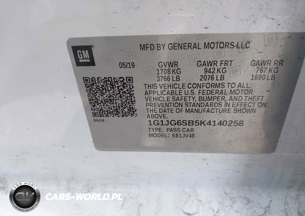 2019 Chevrolet Sonic Lt Auto VIN:1G1JG6SB5K4140258 - 9