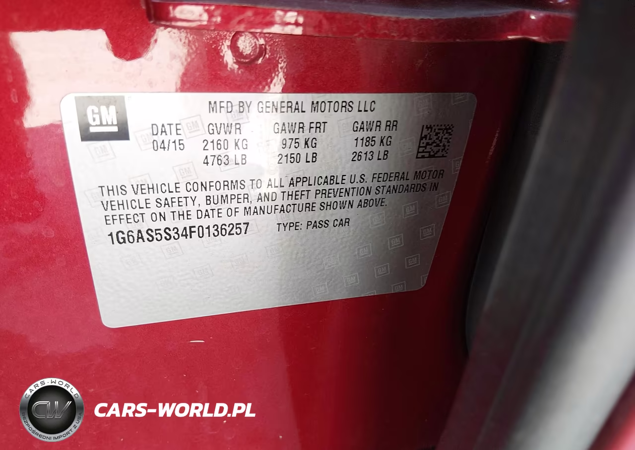 2015 Cadillac Cts Performance VIN:1G6AS5S34F0136257 - 9