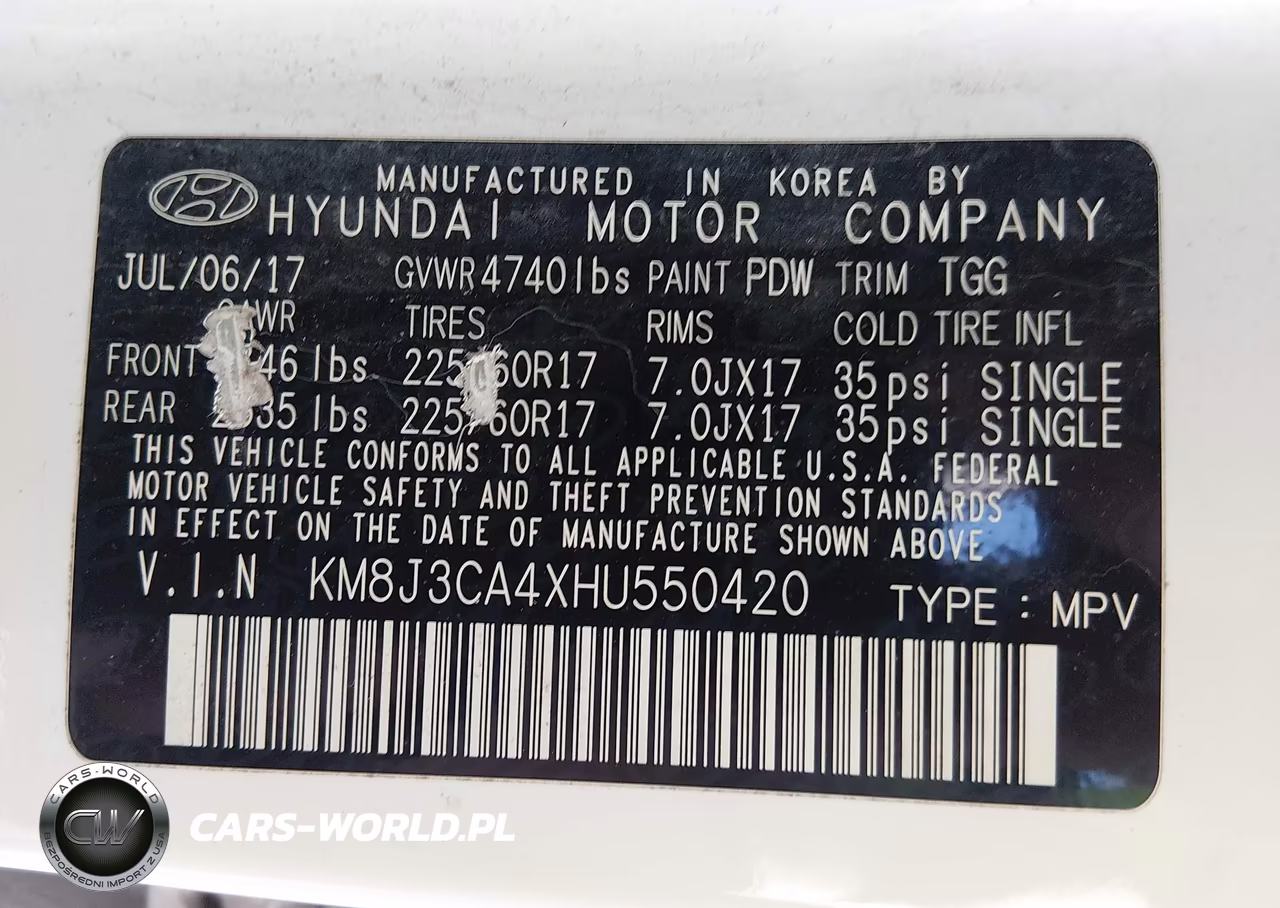 2017 Hyundai Tucson Se VIN:KM8J3CA4XHU550420 - 9