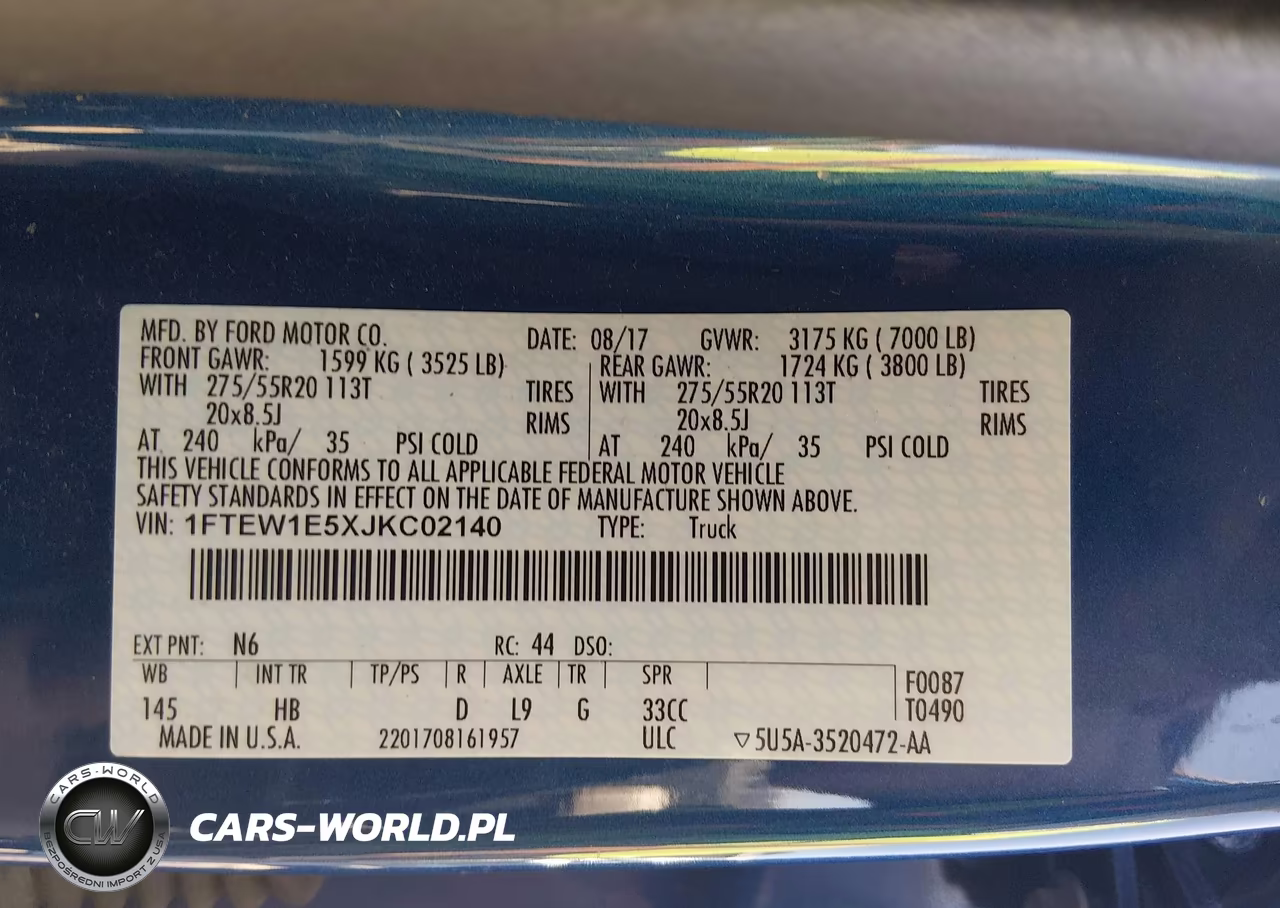 2018 Ford F-150 Lariat VIN:1FTEW1E5XJKC02140 - 9