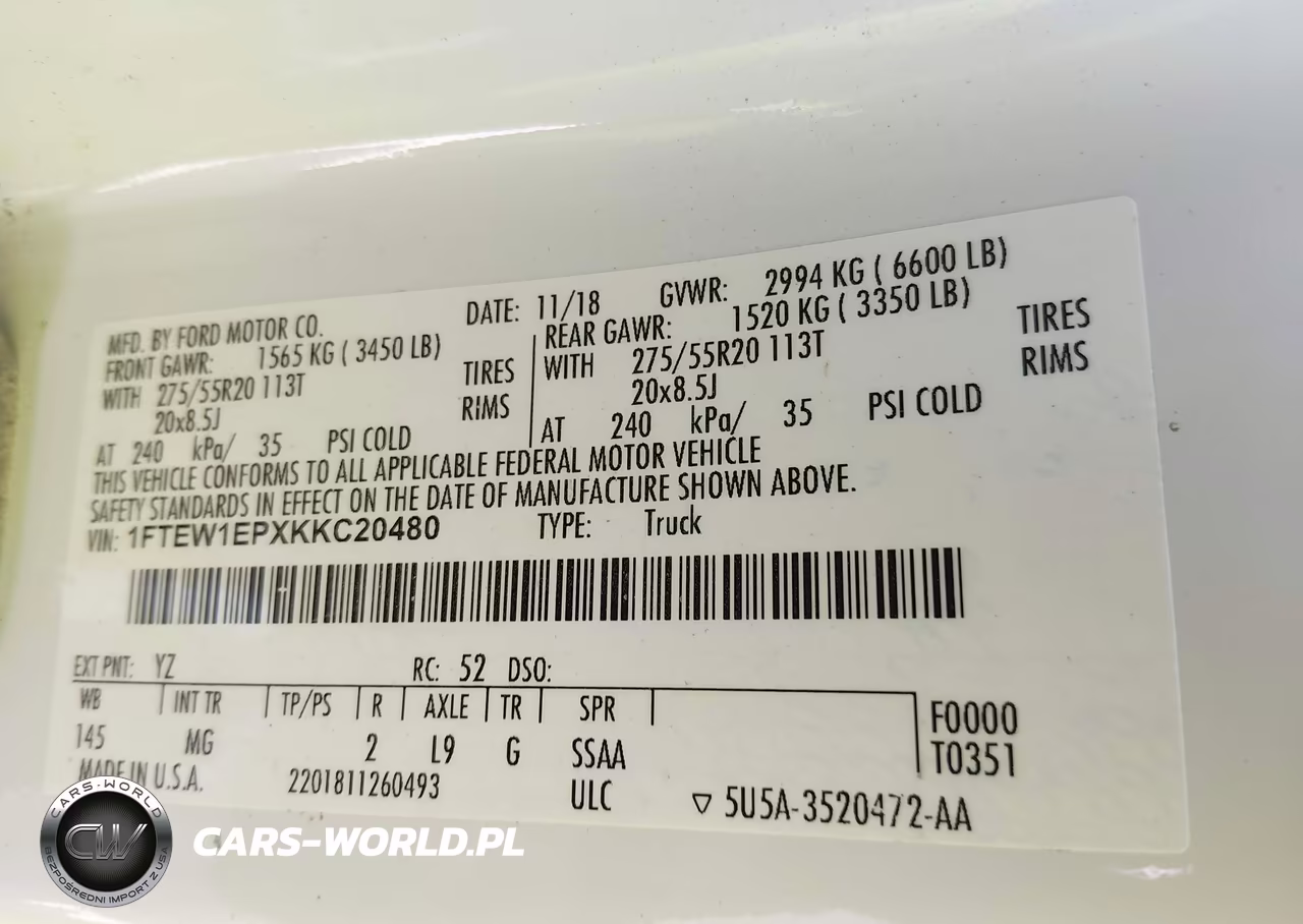 2019 Ford F-150 Xlt VIN:1FTEW1EPXKKC20480 - 9