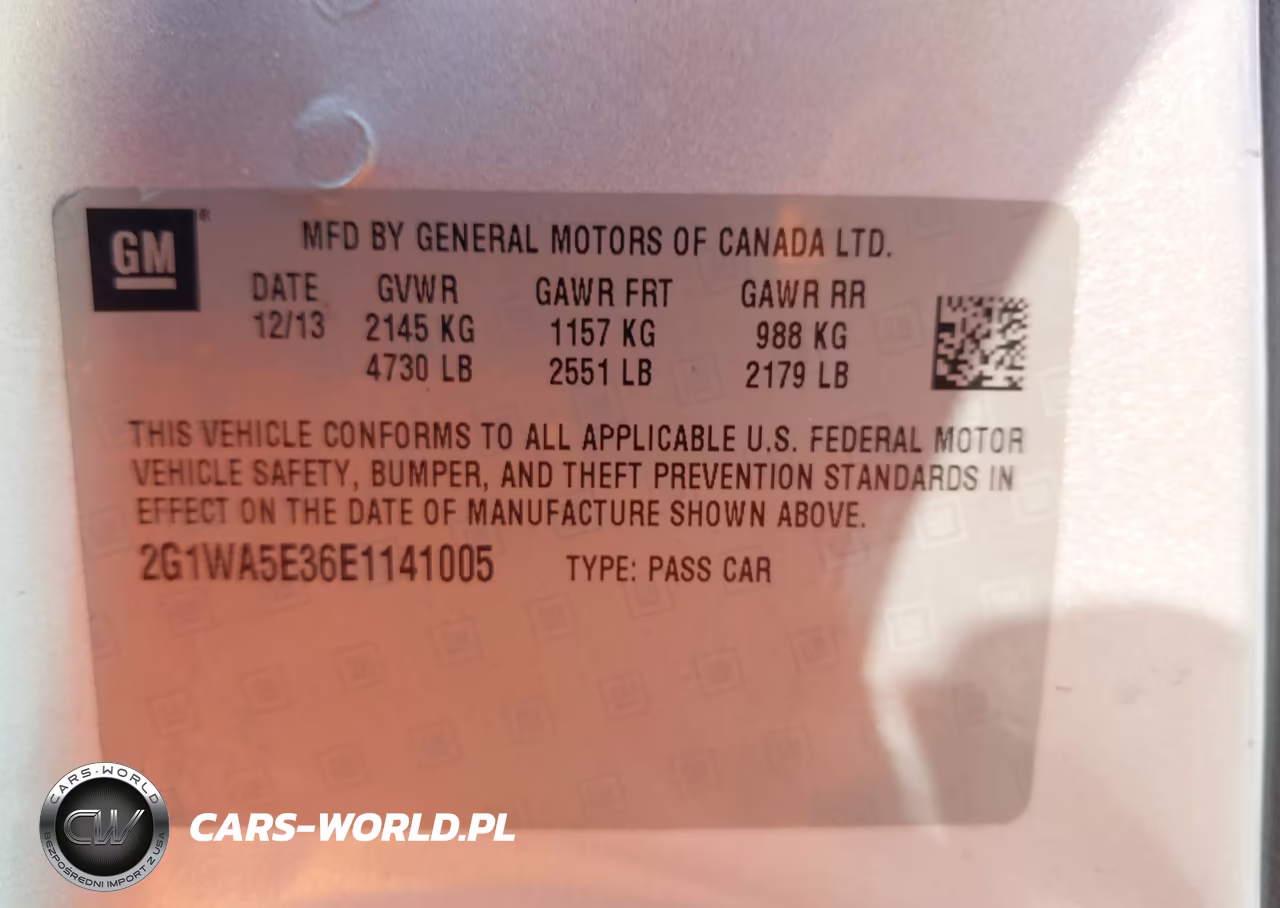 2014 Chevrolet Impala Limited Ls VIN:2G1WA5E36E1141005 - 9
