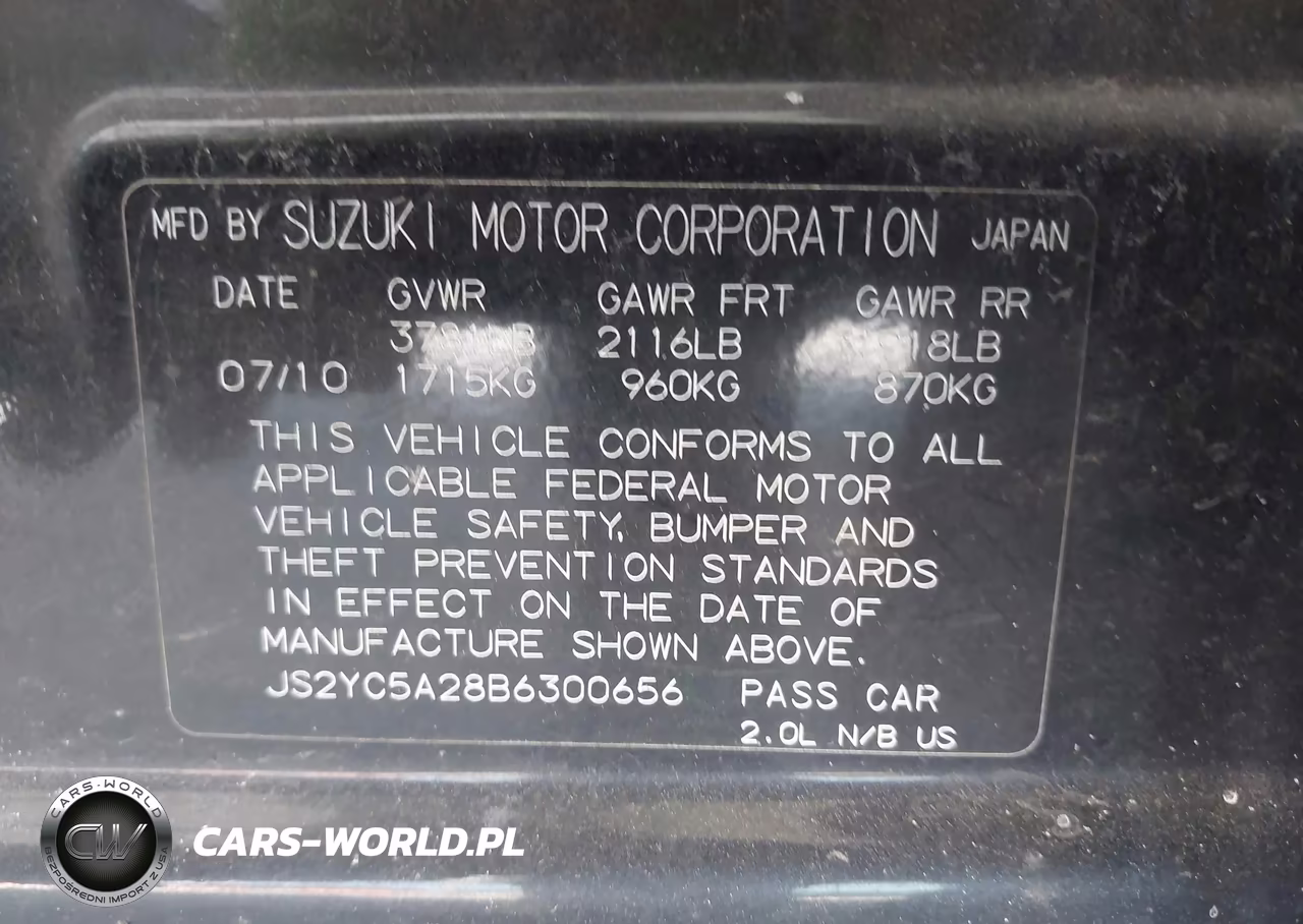 2011 Suzuki Sx4 Le-Le Anniversary Edition VIN:JS2YC5A28B6300656 - 9