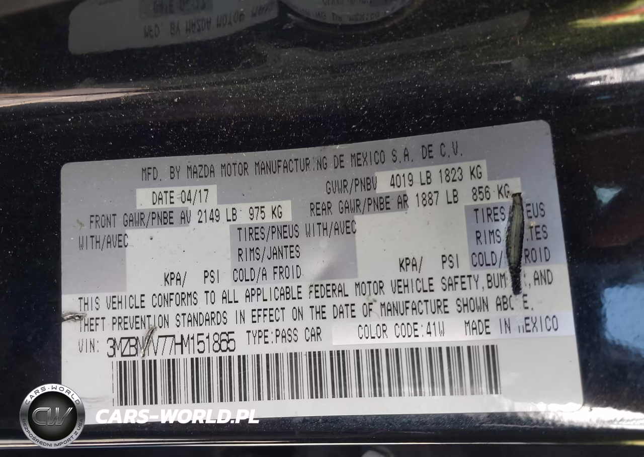 2017 Mazda Mazda3 Touring VIN:3MZBN1V77HM151865 - 9