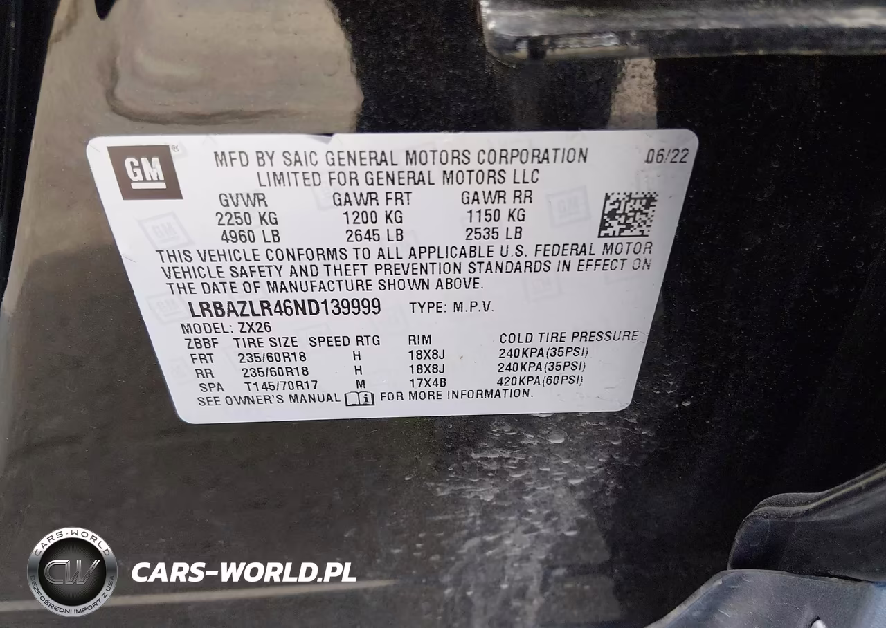2022 Buick Envision Fwd Preferred VIN:LRBAZLR46ND139999 - 9