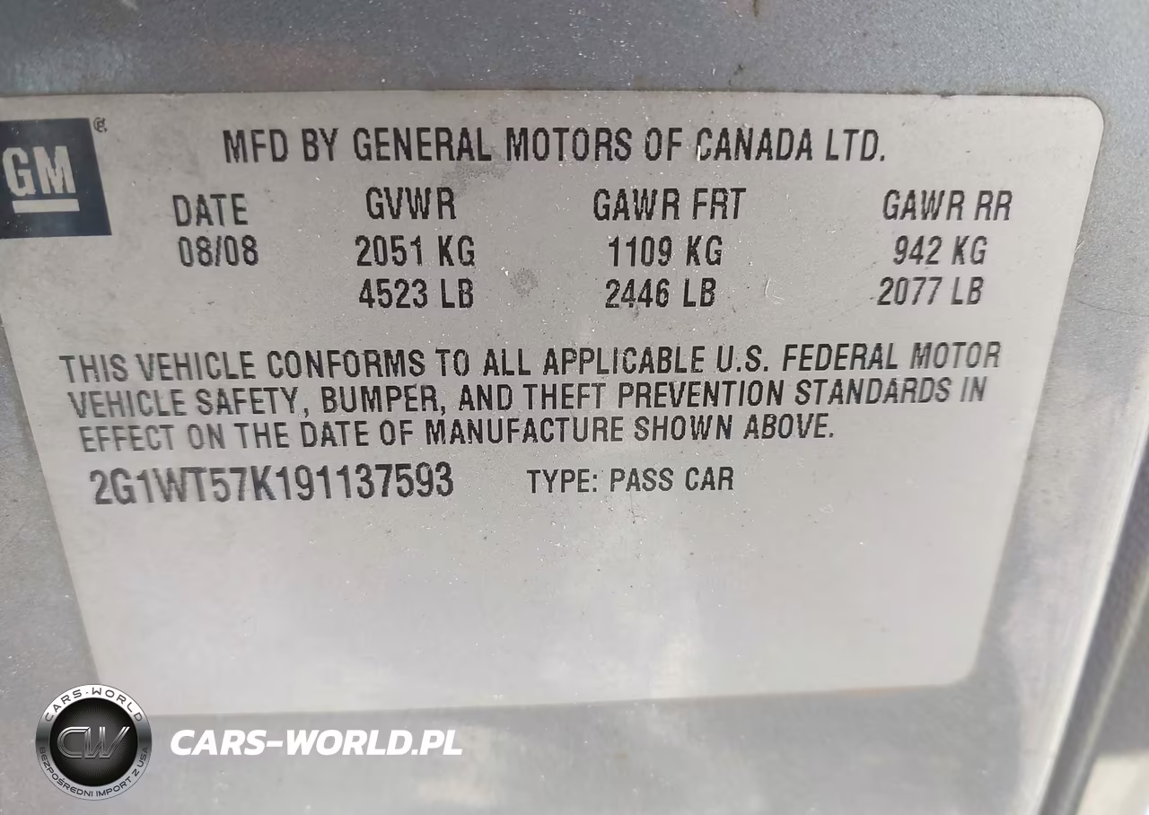 2009 Chevrolet Impala Lt VIN:2G1WT57K191137593 - 9