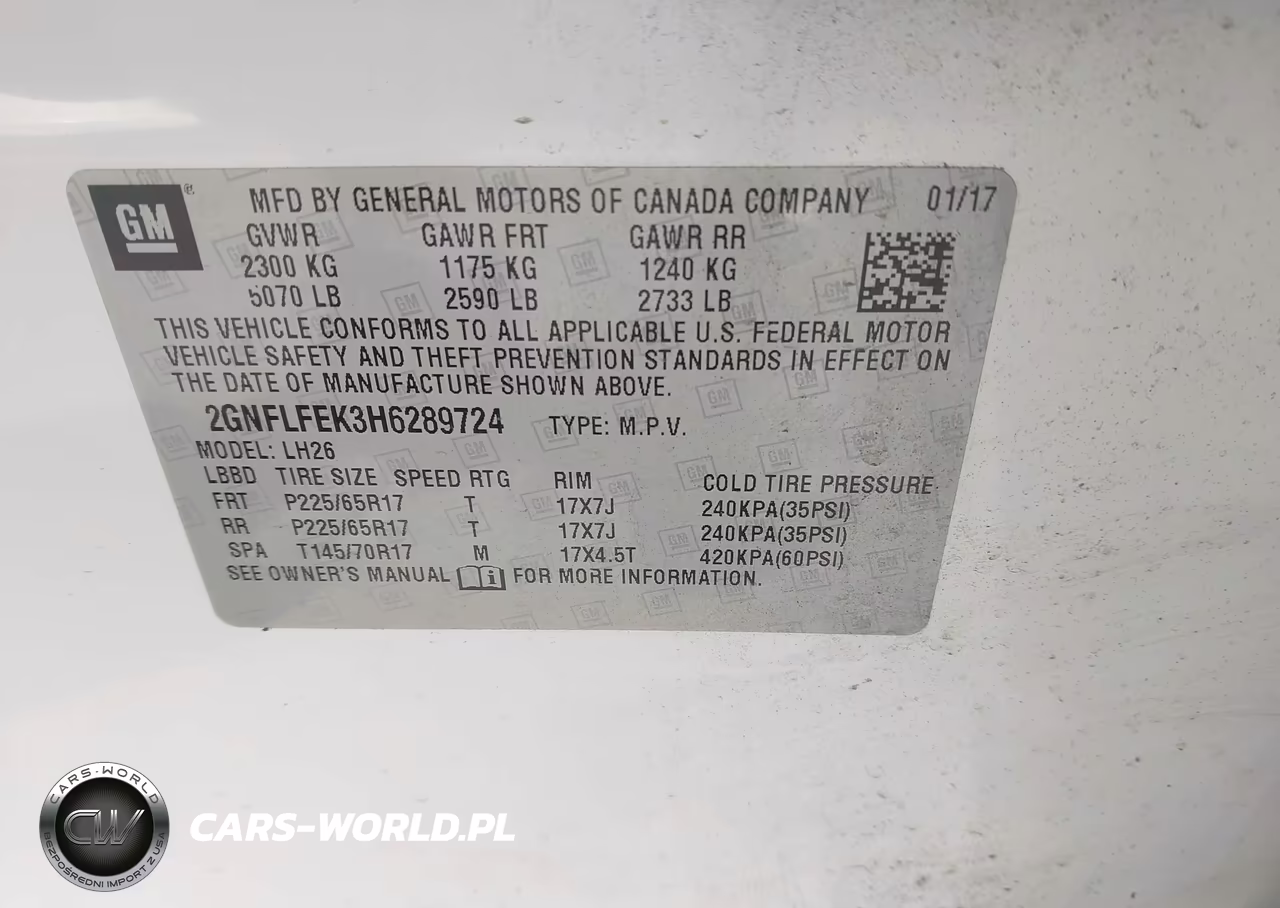 2017 Chevrolet Equinox Lt VIN:2GNFLFEK3H6289724 - 9