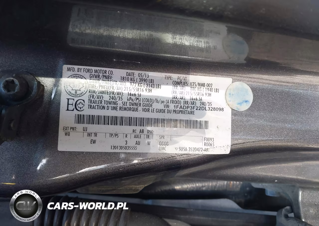 2013 Ford Focus Se VIN:1FADP3F22DL328098 - 9