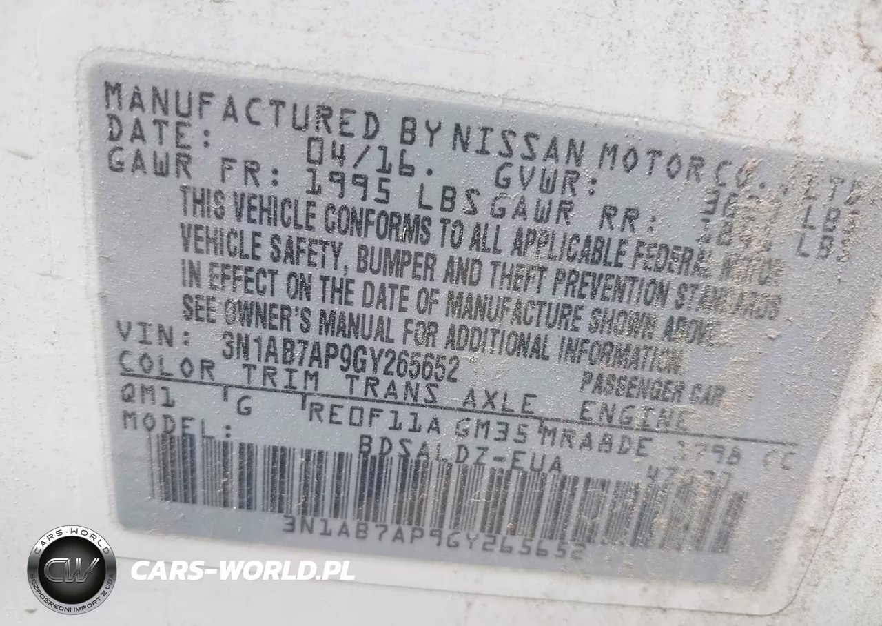2016 Nissan Sentra Sv VIN:3N1AB7AP9GY265652 - 9