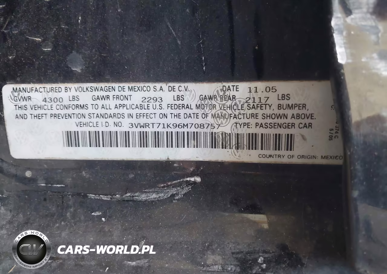 2006 Volkswagen Jetta Tdi VIN:3VWRT71K96M708757 - 9
