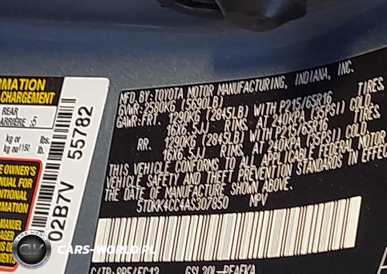2010 Toyota Sienna Le VIN:5TDKK4CC4AS307850 - 9