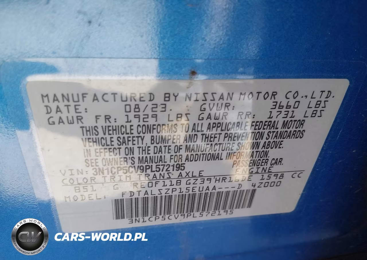 2023 Nissan Kicks Sv Xtronic Cvt VIN:3N1CP5CV9PL572195 - 9