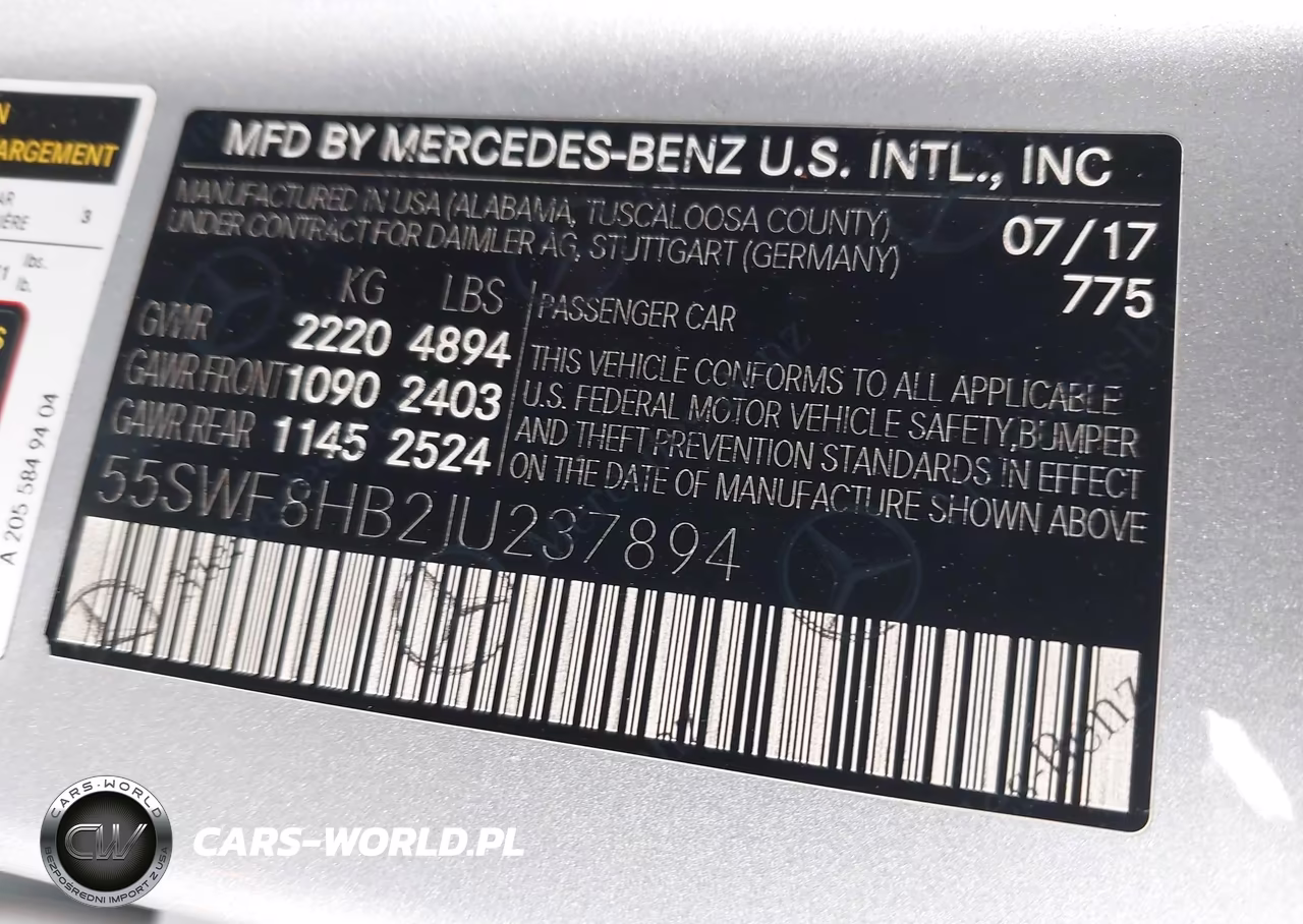 2018 Mercedes-Benz Amg C 63 S VIN:55SWF8HB2JU237894 - 9