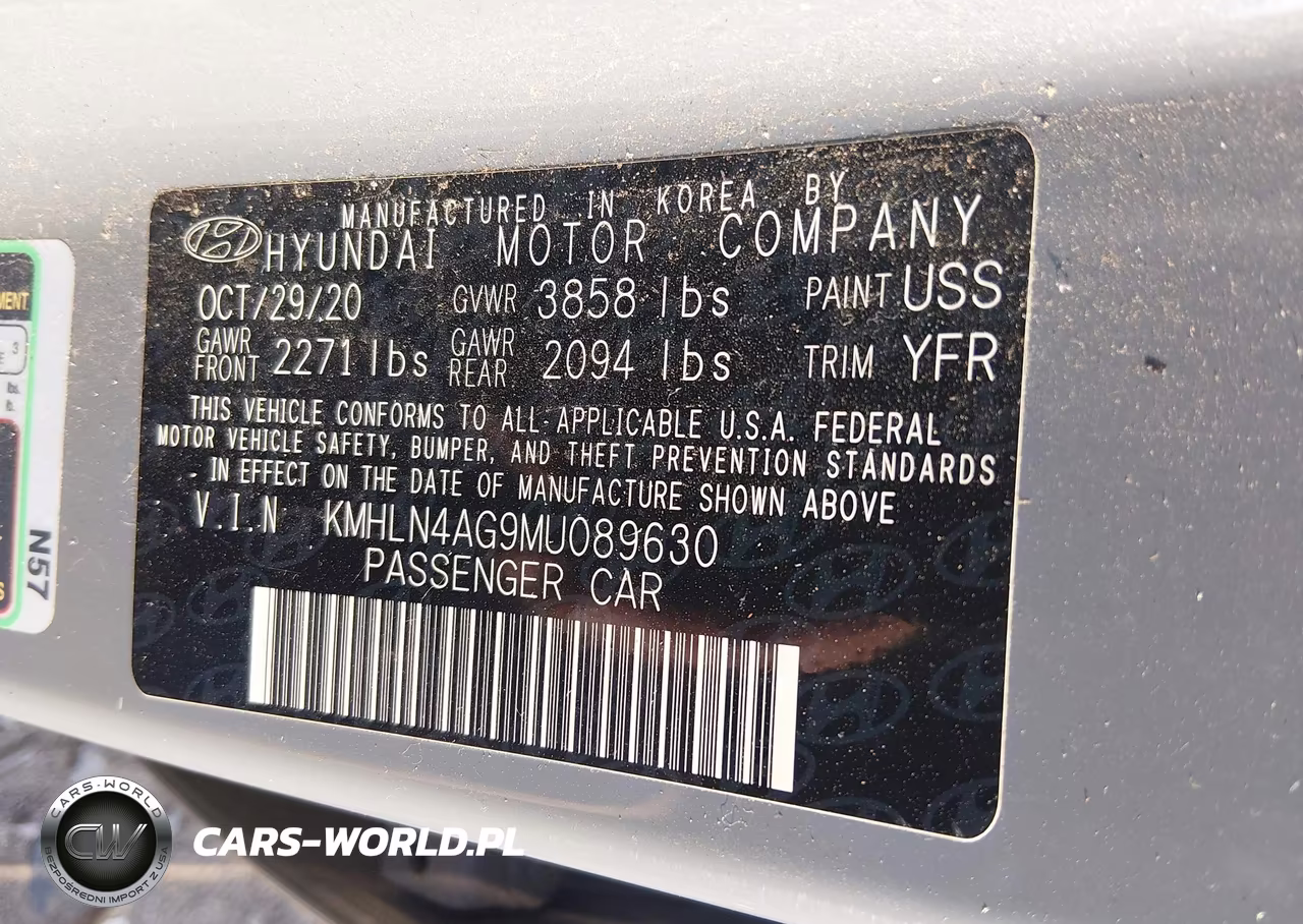 2021 Hyundai Elantra Sel VIN:KMHLN4AG9MU089630 - 9