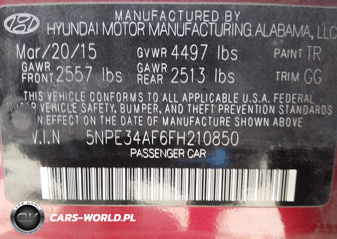 2015 Hyundai Sonata Sport VIN:5NPE34AF6FH210850 - 9
