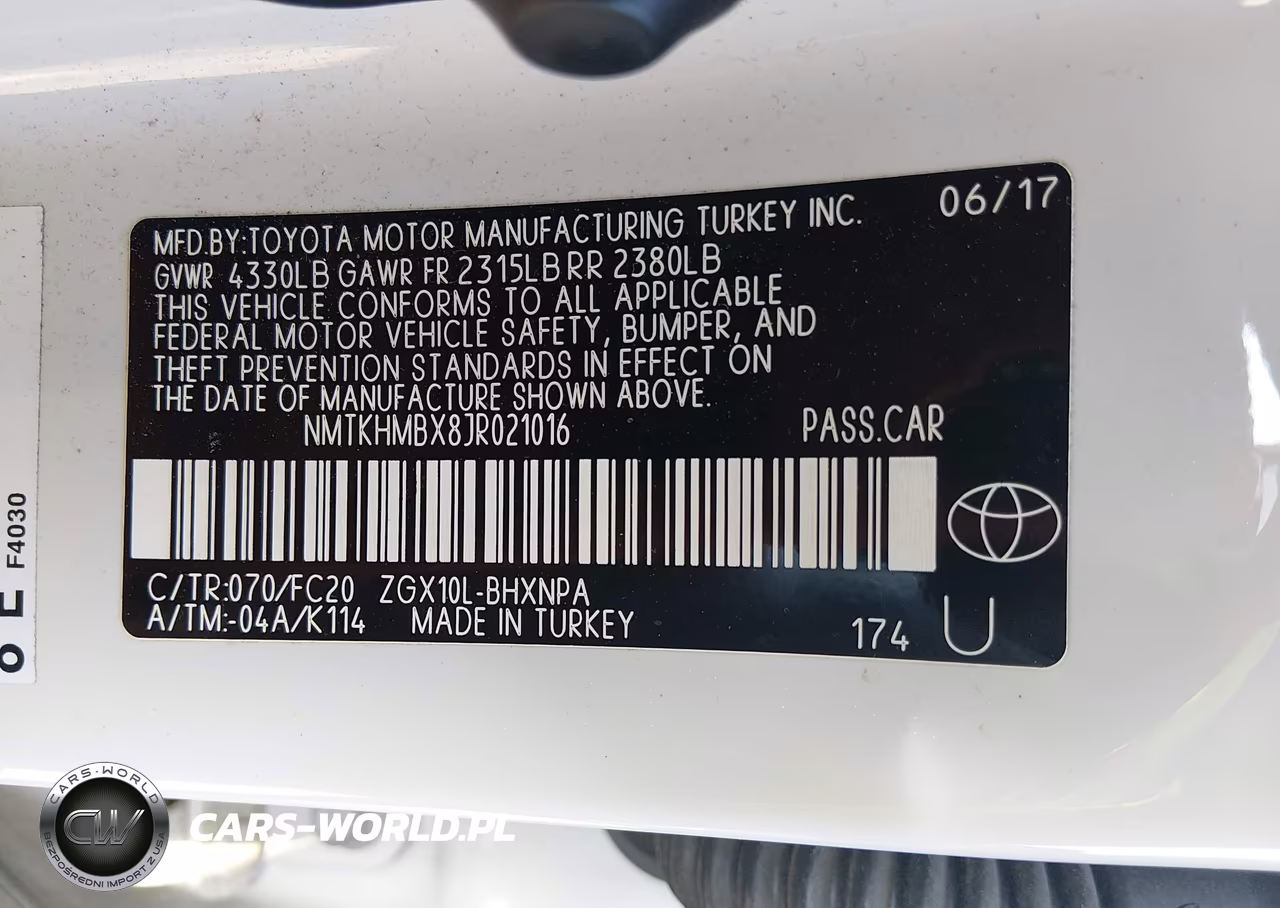 2018 Toyota C-Hr Xle VIN:NMTKHMBX8JR021016 - 9