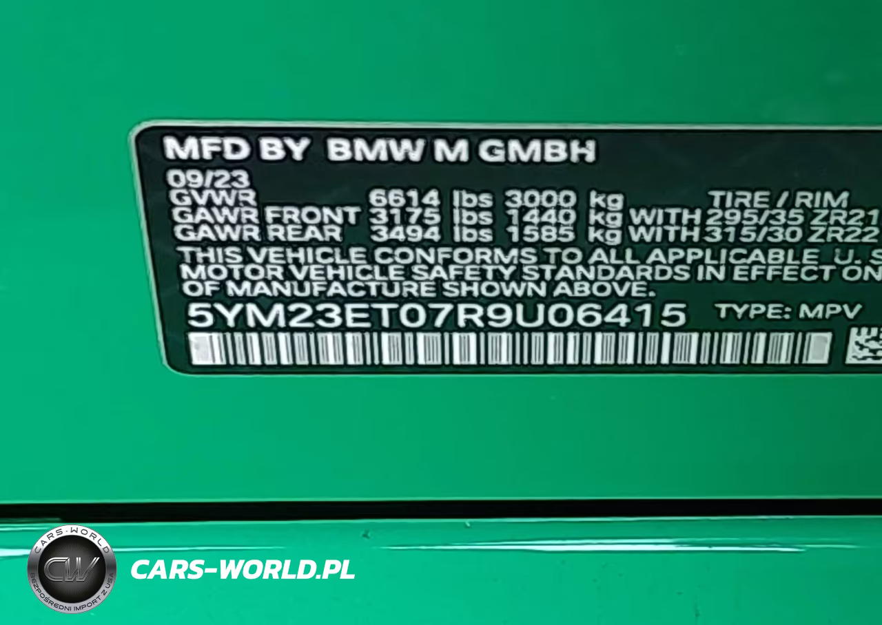 2024 BMW X6 M VIN:5YM23ET07R9U06415 - 9