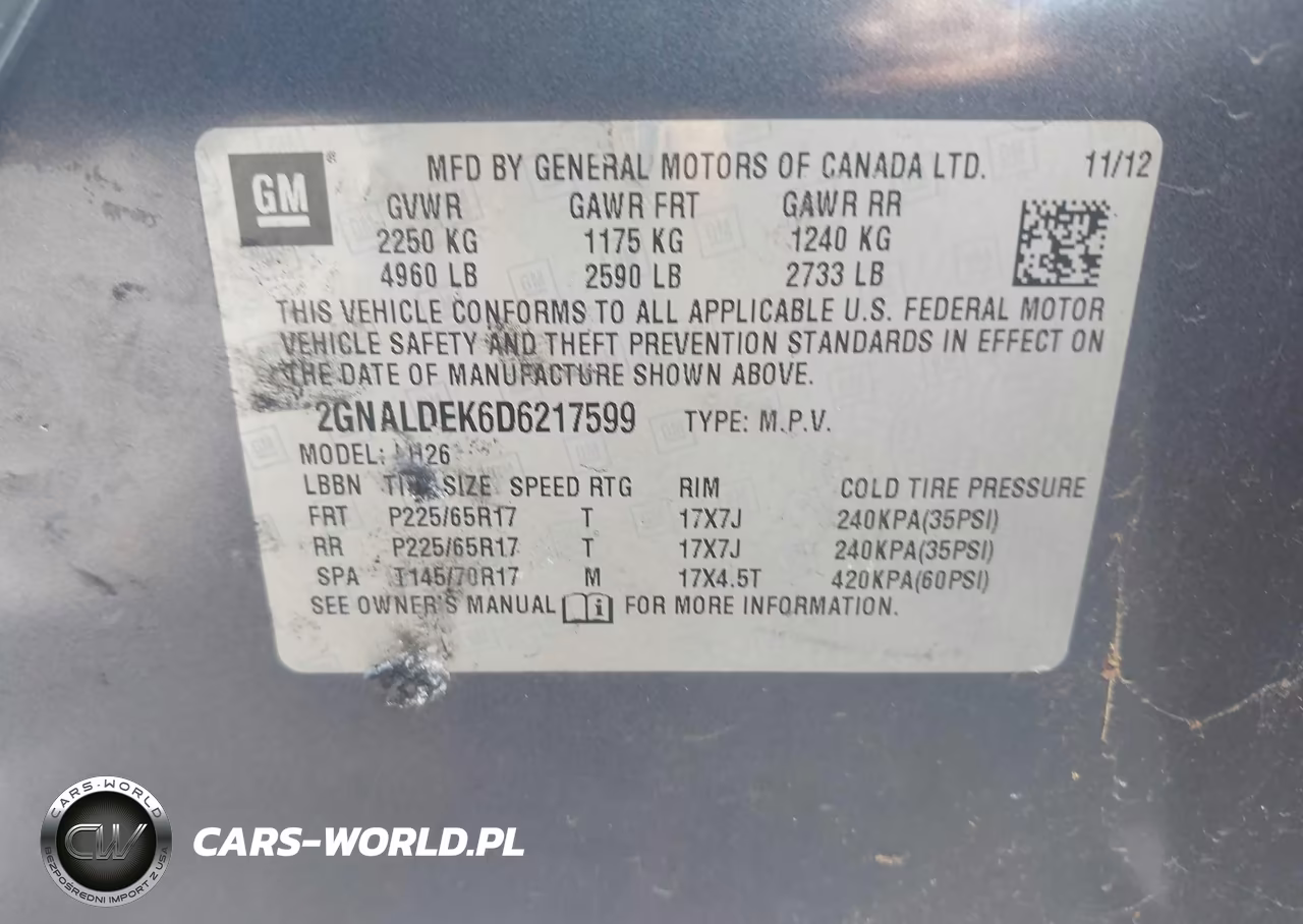 2013 Chevrolet Equinox 1Lt VIN:2GNALDEK6D6217599 - 9