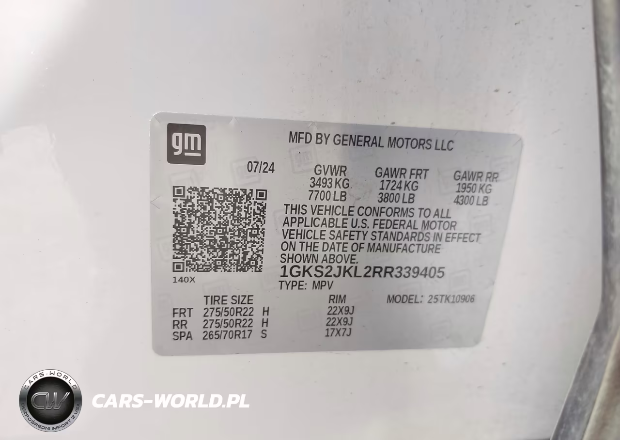 2024 GMC Yukon Xl 4Wd Denali VIN:1GKS2JKL2RR339405 - 9