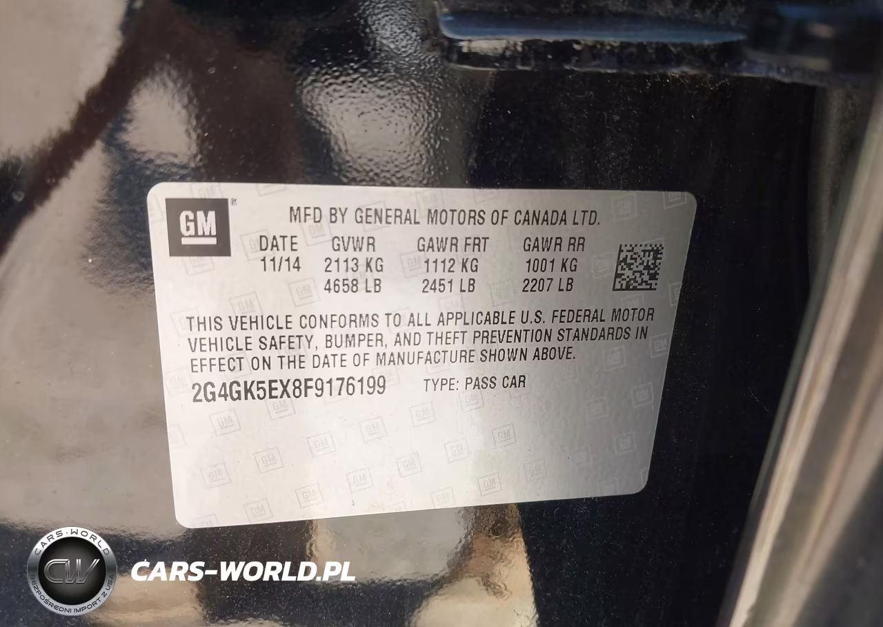 2015 Buick Regal Turbo VIN:2G4GK5EX8F9176199 - 9