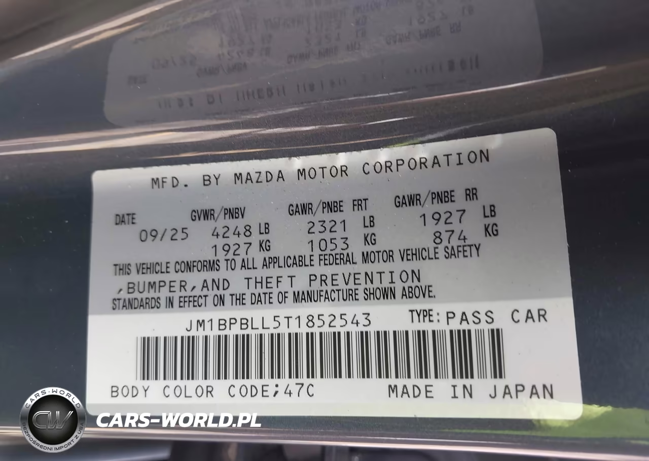2026 Mazda Mazda3 2.5 S Carbon Edition VIN:JM1BPBLL5T1852543 - 9