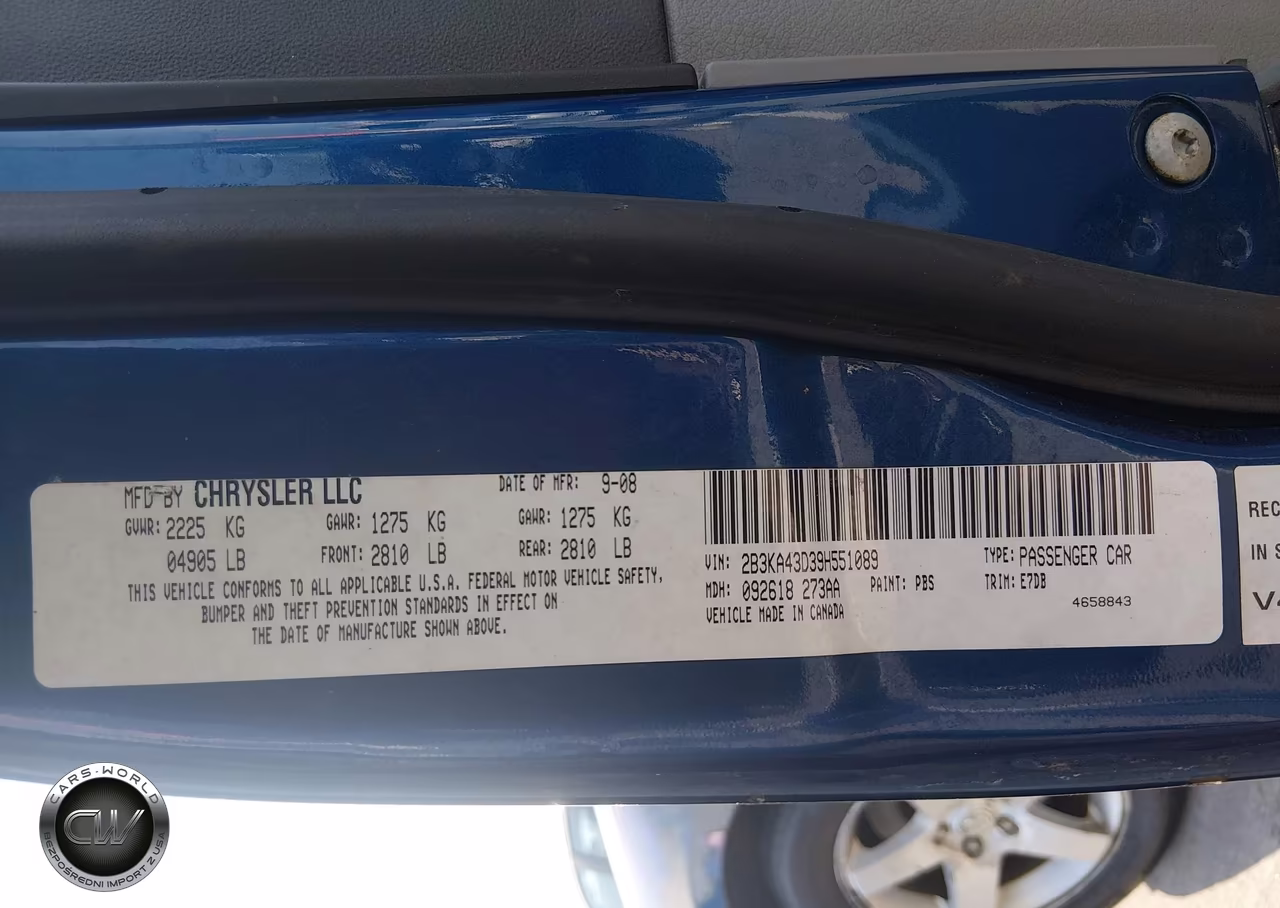 2009 Dodge Charger Se VIN:2B3KA43D39H551089 - 9