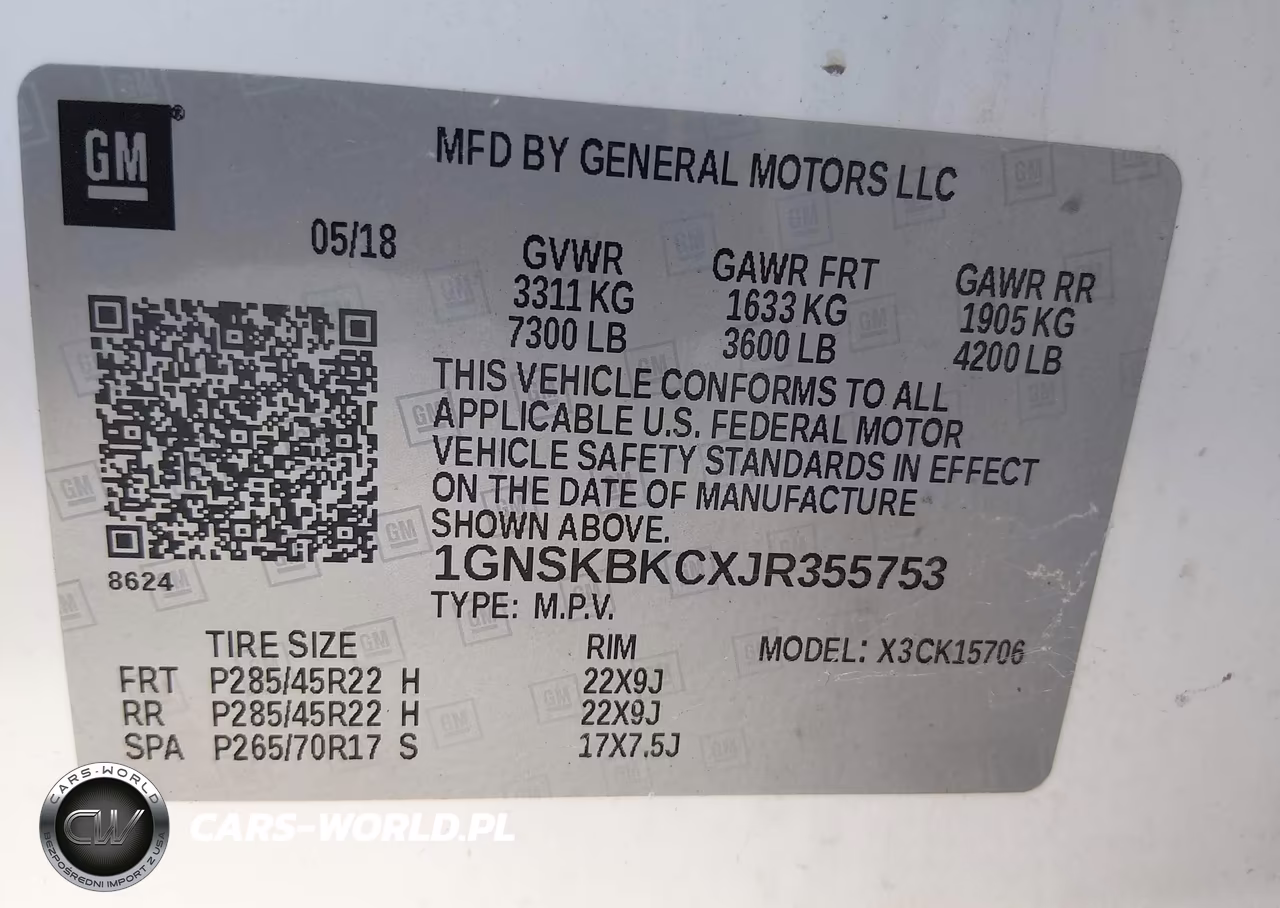 2018 Chevrolet Tahoe Lt VIN:1GNSKBKCXJR355753 - 9