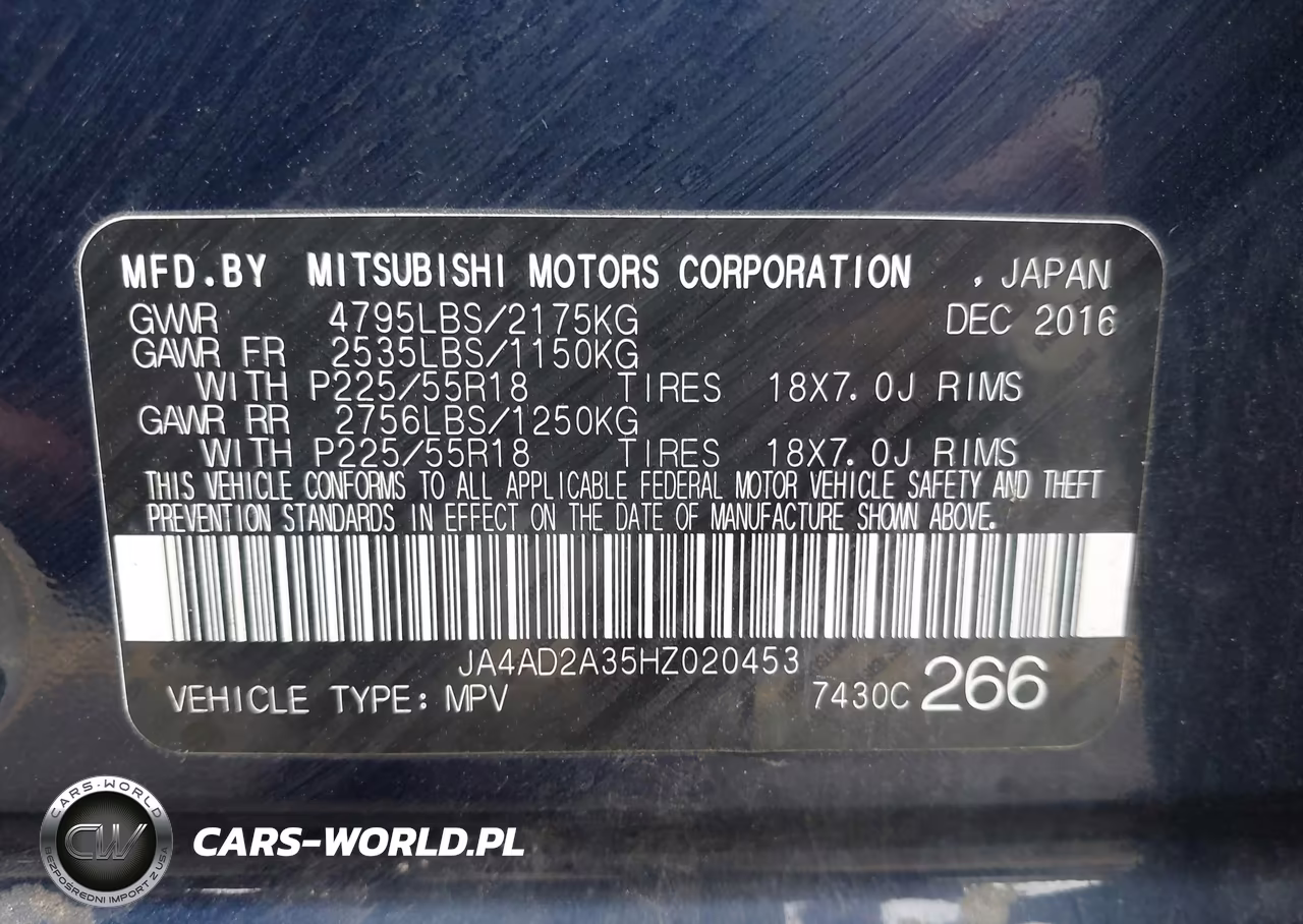 2017 Mitsubishi Outlander Es VIN:JA4AD2A35HZ020453 - 9