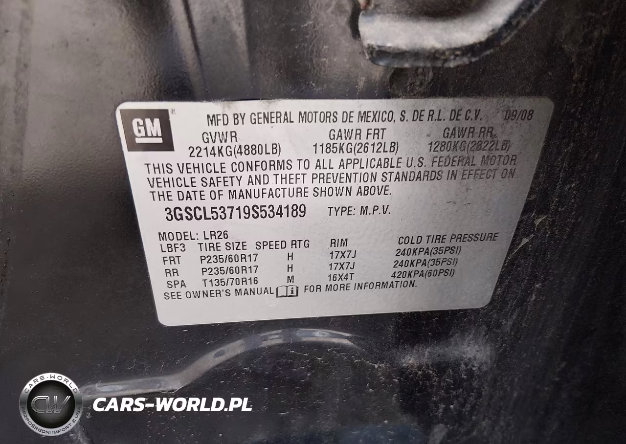 2009 Saturn Vue Xr VIN:3GSCL53719S534189 - 9