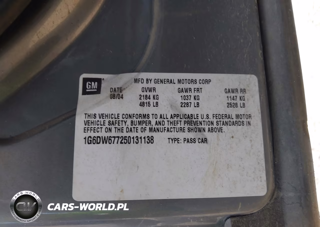 2005 Cadillac Sts V6 VIN:1G6DW677250131138 - 9