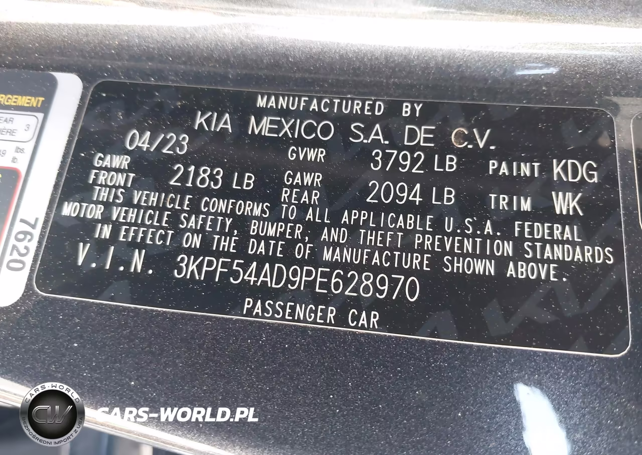 2023 Kia Forte Gt-Line VIN:3KPF54AD9PE628970 - 9