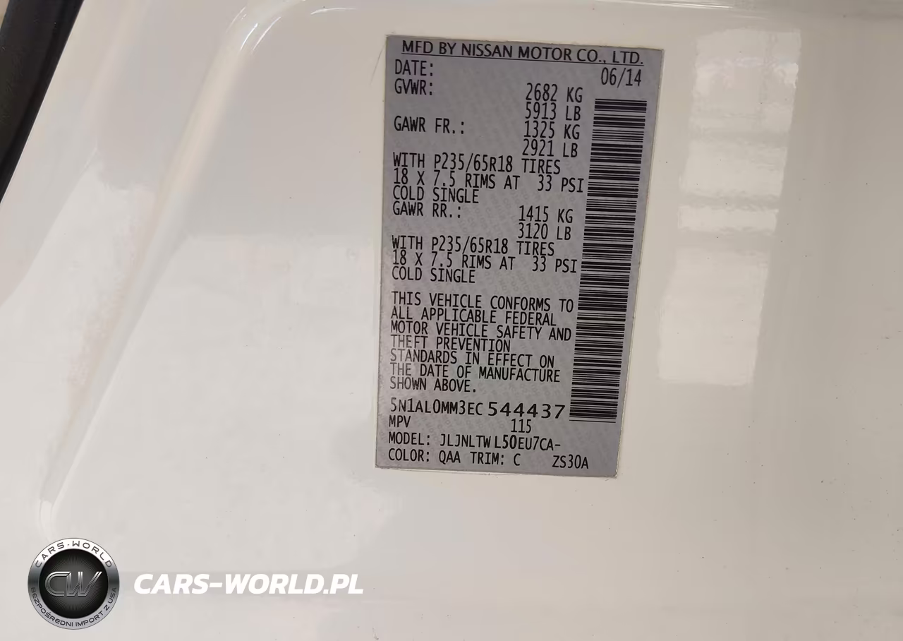2014 Infiniti Qx60 VIN:5N1AL0MM3EC544437 - 9