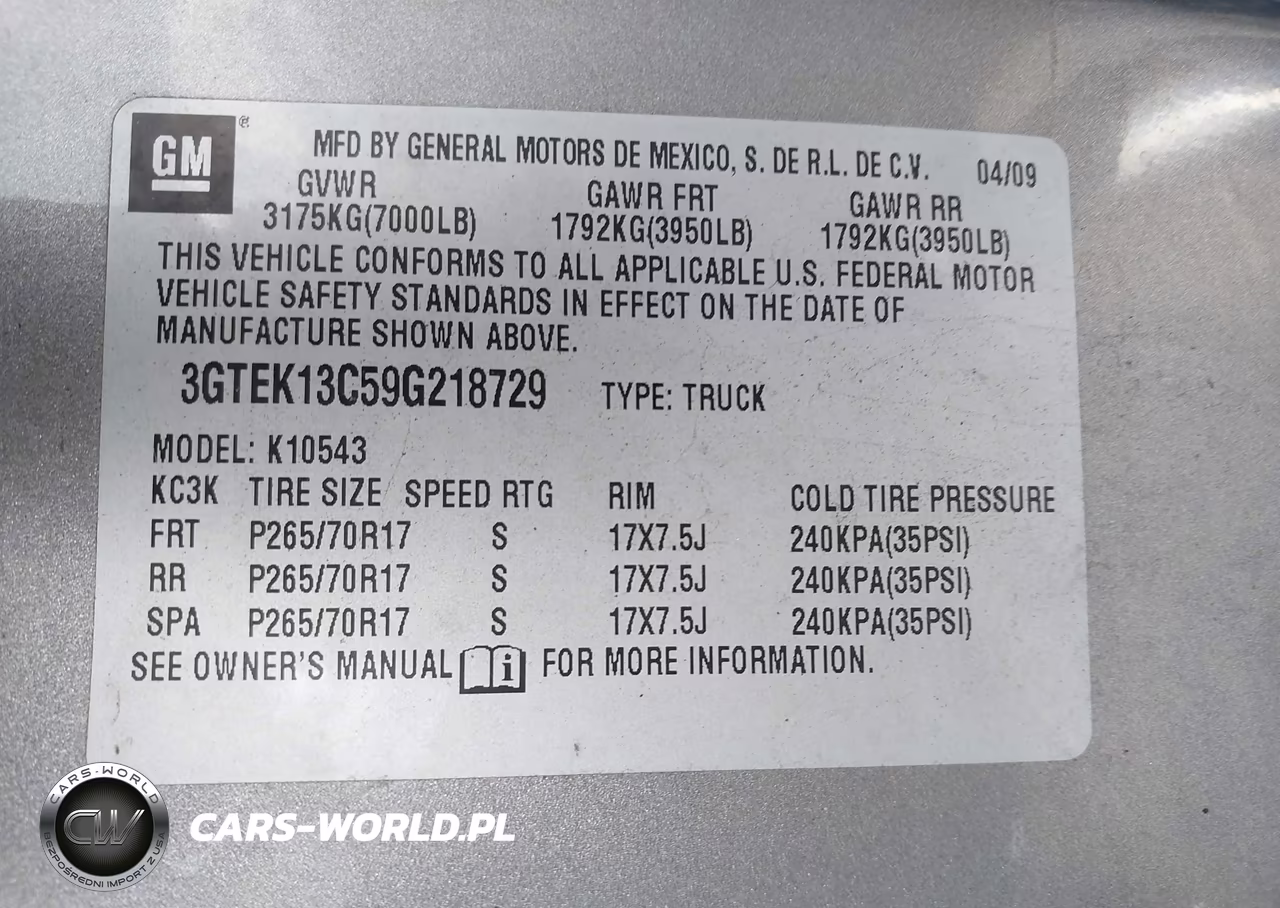 2009 GMC Sierra 1500 Sl VIN:3GTEK13C59G218729 - 9