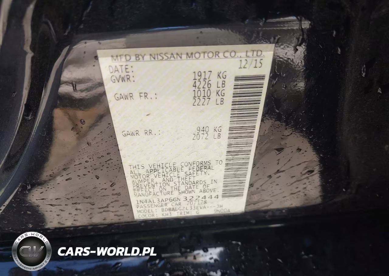 2016 Nissan Altima 2.5 S VIN:1N4AL3AP6GN322444 - 9