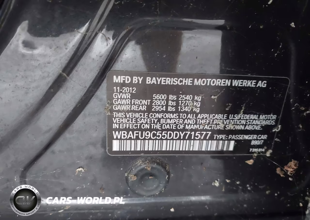 2013 BMW 550I xDrive VIN:WBAFU9C55DDY71577 - 9