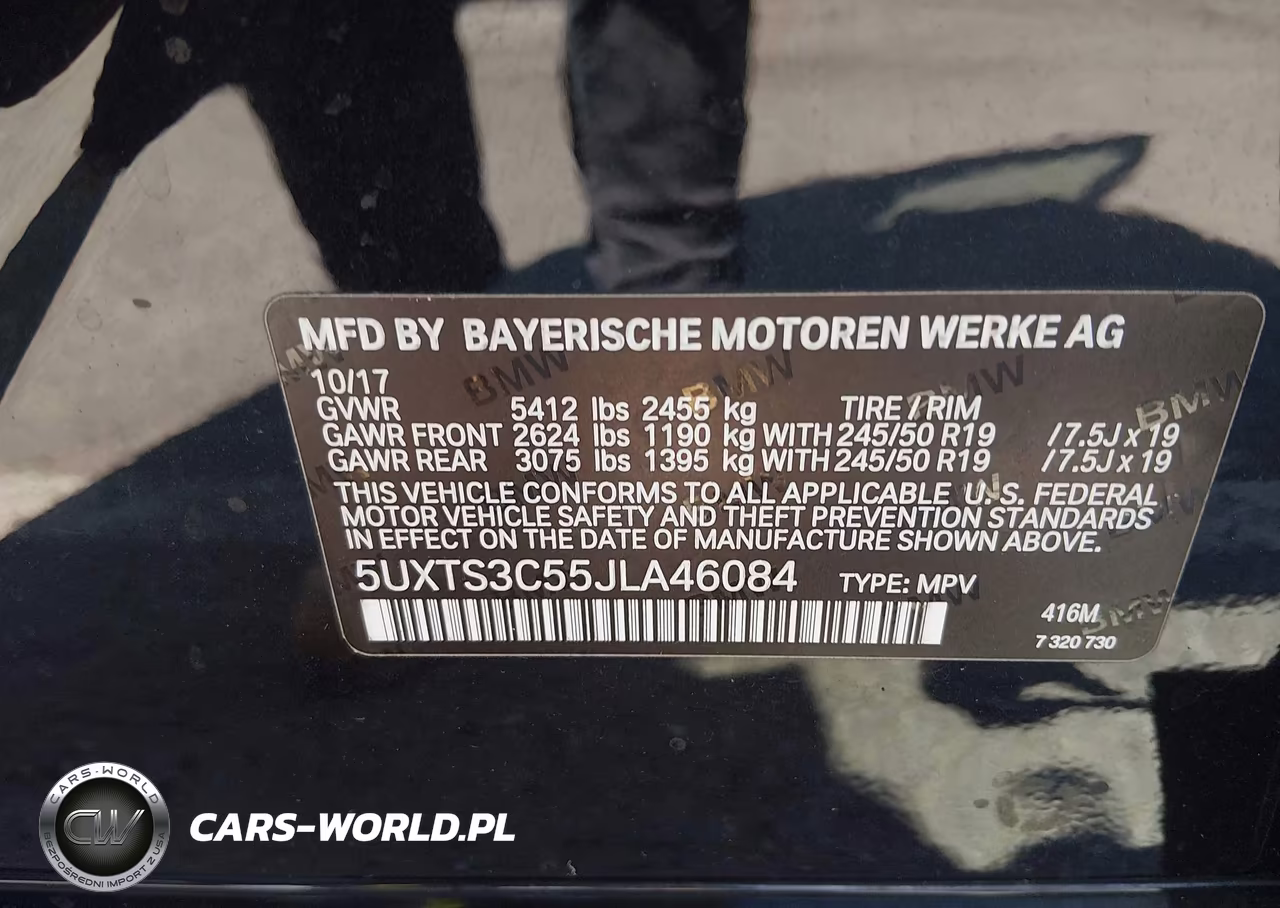 2018 BMW X3 M40I VIN:5UXTS3C55JLA46084 - 9