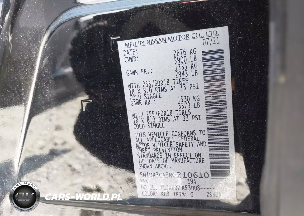 2022 Nissan Pathfinder Sl 2Wd VIN:5N1DR3CA3NC210610 - 9
